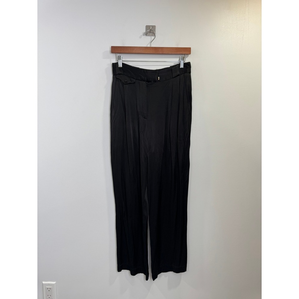 Shona Joy Women Black High Waisted Wide Leg Trousers Size 6